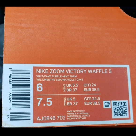 NEW Nike Zoom Victory XC Vaporweave Waffle 5 Volt Mint Foam Running Shoes Size 6 - Picture 10 of 12